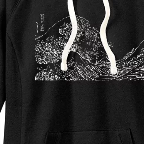 Japanese Wave Ocean Traditional Japan Women's Fleece Hoodie