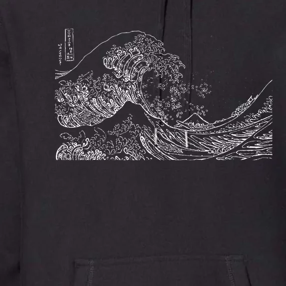 Japanese Wave Ocean Traditional Japan Premium Hoodie