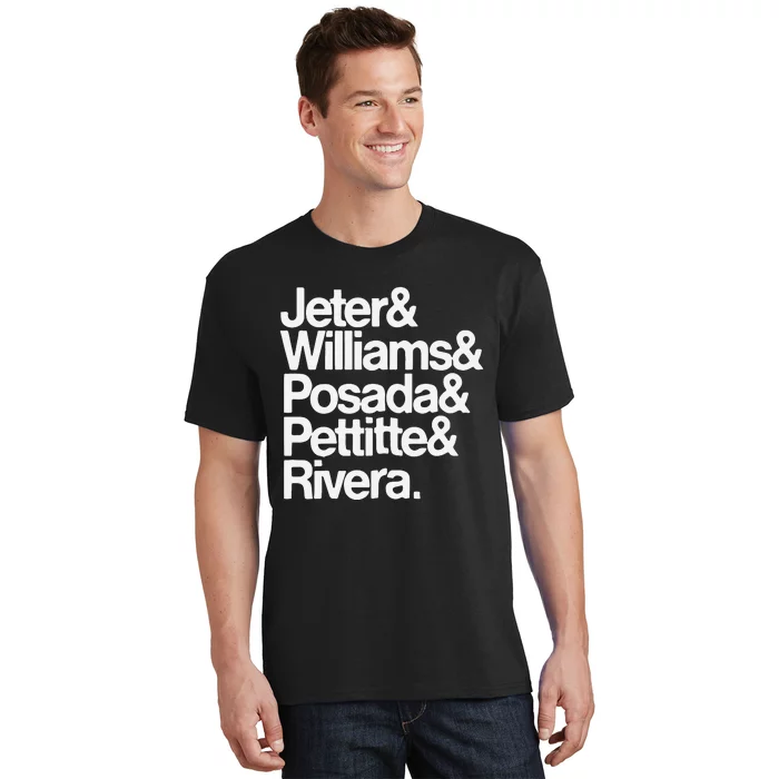 Jeter Williams Posada Pettitte Rivera T-Shirt