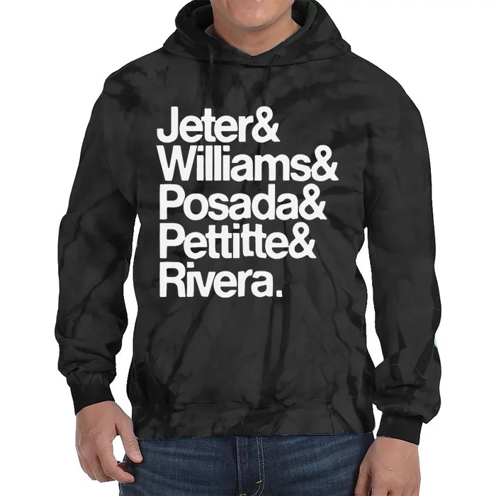 Jeter Williams Posada Pettitte Rivera Tie Dye Hoodie