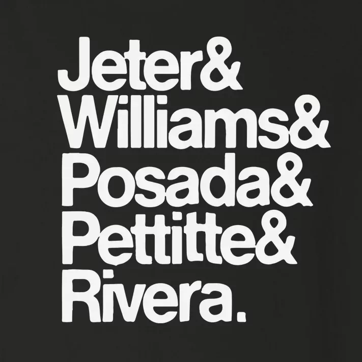 Jeter Williams Posada Pettitte Rivera Toddler Long Sleeve Shirt