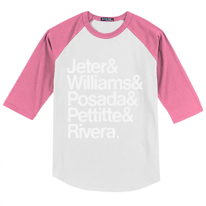 Jeter Williams Posada Pettitte Rivera Kids Colorblock Raglan Jersey