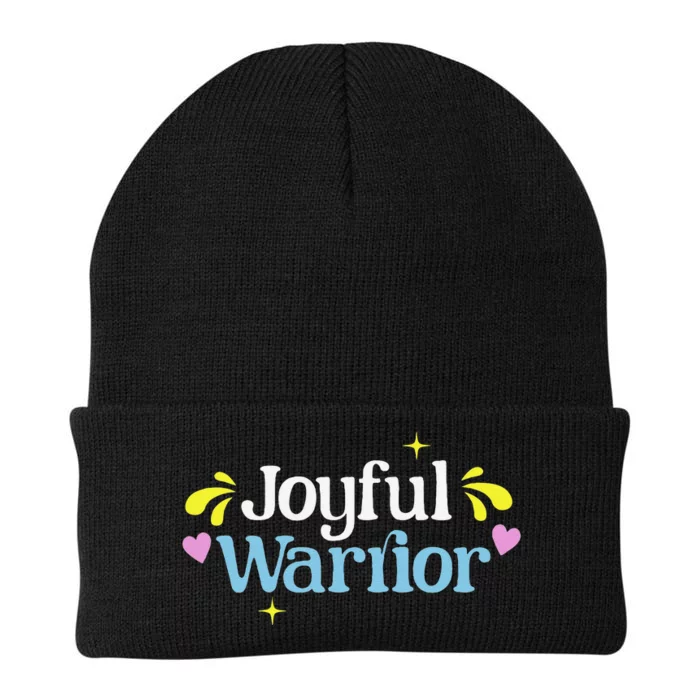 Joyful Warrior President Kamala Harris Tim Walz Waltz 2024 Gift Knit Cap Winter Beanie