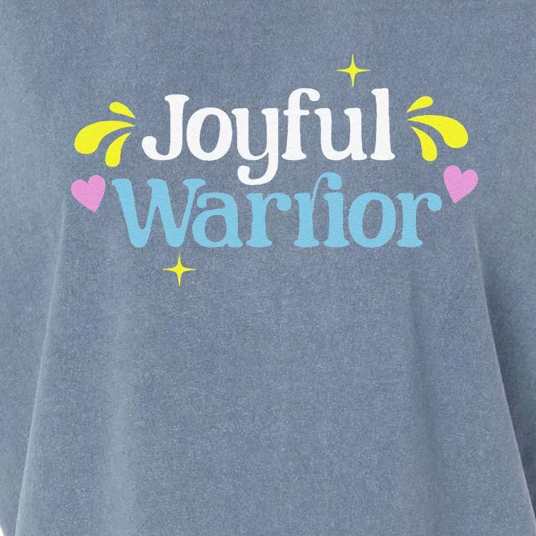 Joyful Warrior President Kamala Harris Tim Walz Waltz 2024 Gift Garment-Dyed Women's Muscle Tee