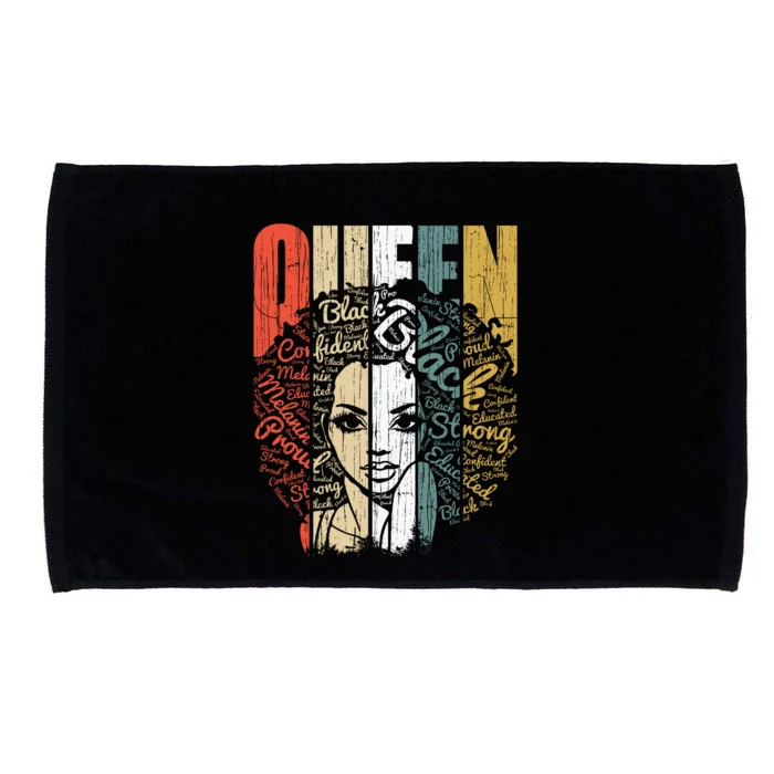 Juneteenths Wo Queen African American Natural Afro Microfiber Hand Towel