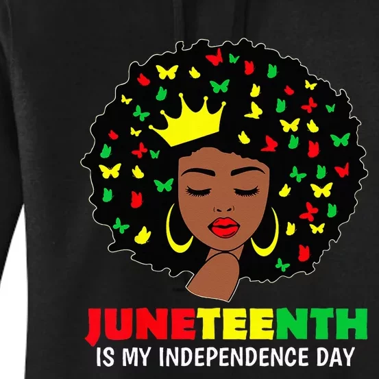 Juneteenth wo Queen African American black Wo Women's Pullover Hoodie