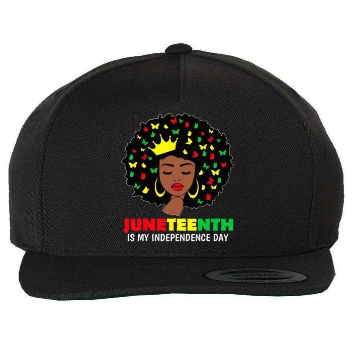 Juneteenth wo Queen African American black Wo Wool Snapback Cap