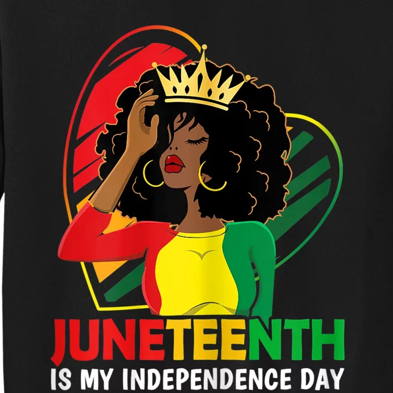 Juneteenth Women Queen African American Black Sweatshirt