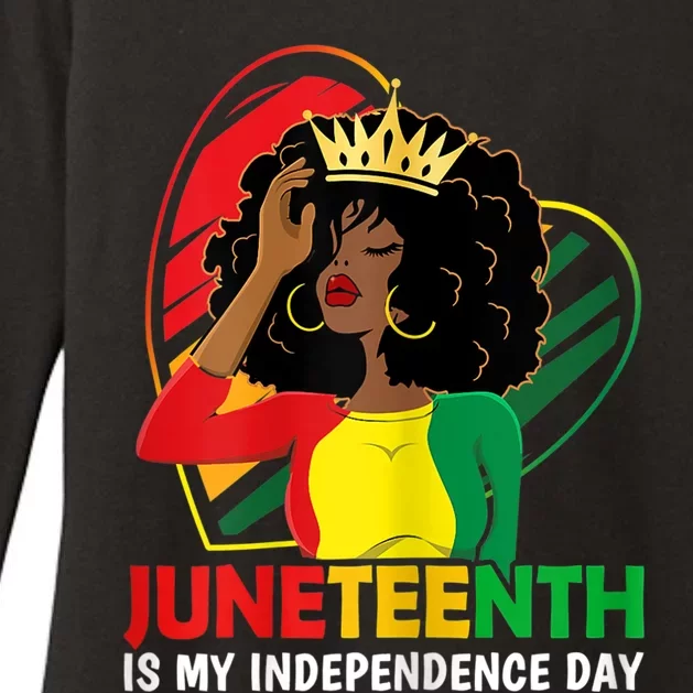 Juneteenth Women Queen African American Black Womens CVC Long Sleeve Shirt