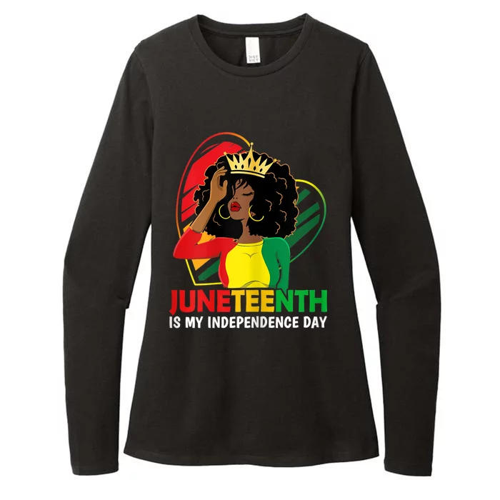 Juneteenth Women Queen African American Black Womens CVC Long Sleeve Shirt