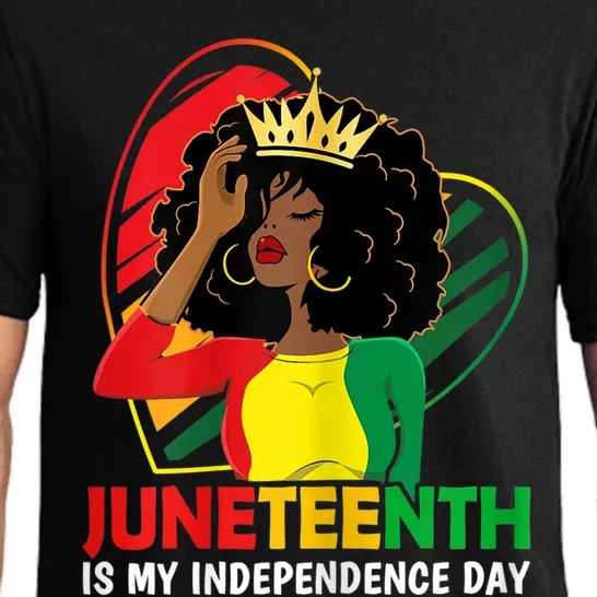 Juneteenth Women Queen African American Black Pajama Set