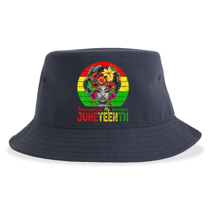 Juneteenth Wo Remembering My Ancestors Black Wo Sustainable Bucket Hat