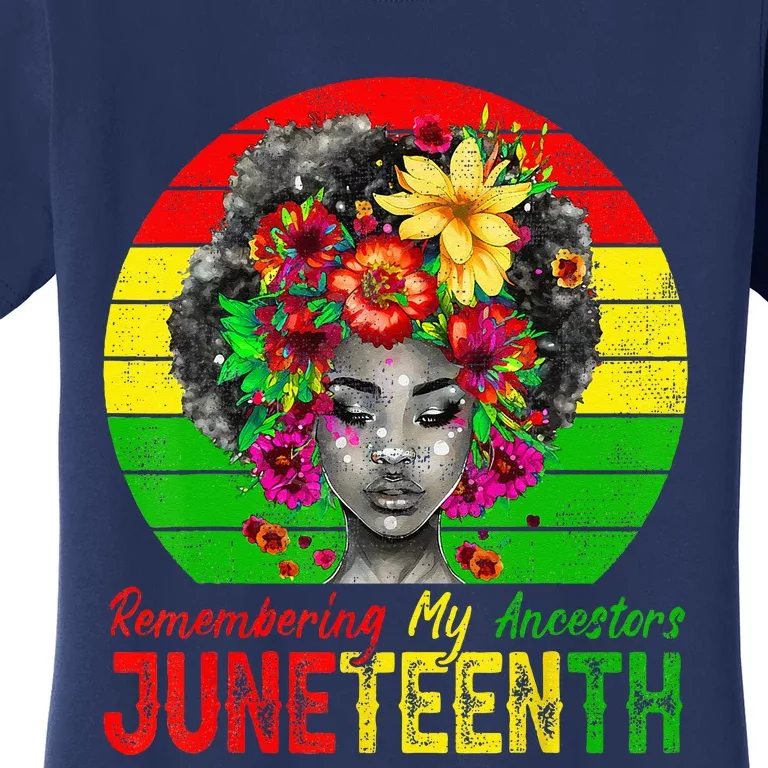 Juneteenth Wo Remembering My Ancestors Black Wo Women's T-Shirt