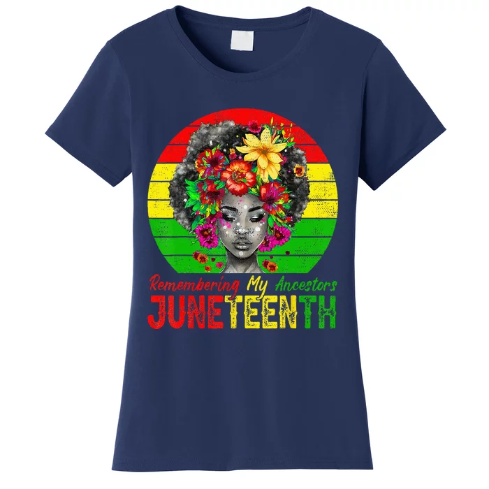 Juneteenth Wo Remembering My Ancestors Black Wo Women's T-Shirt