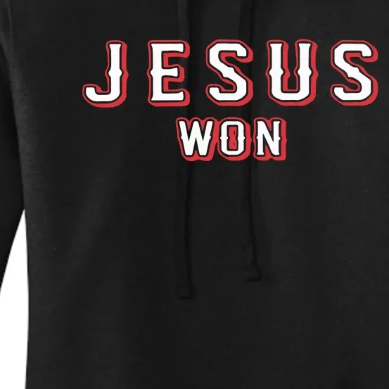 Jesus Won Rangers Texas Rangers Jesus Women's Pullover Hoodie