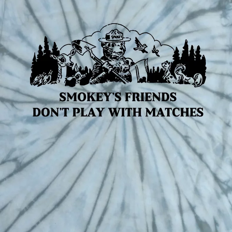 Johnb Wear Smokey’S Friends Don’T Play With Matches Tie-Dye T-Shirt