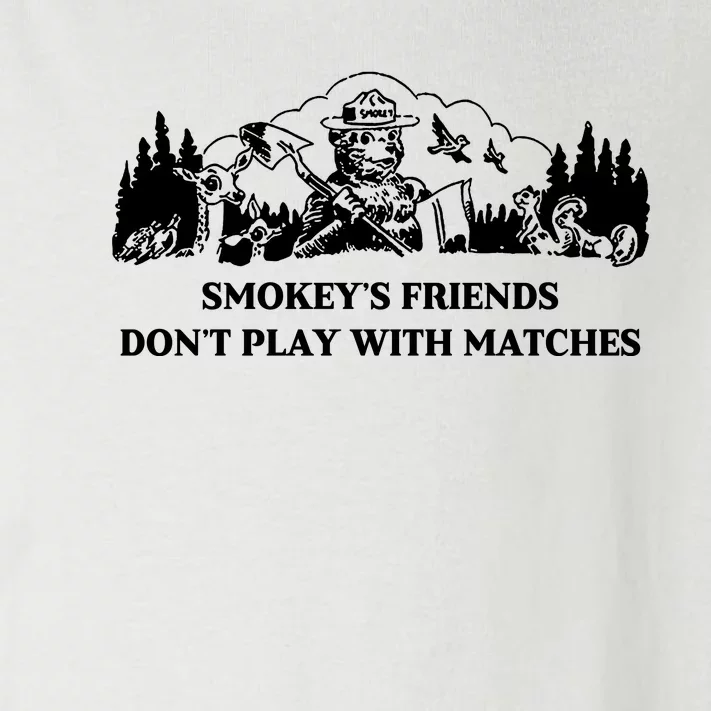 Johnb Wear Smokey’S Friends Don’T Play With Matches Toddler Long Sleeve Shirt