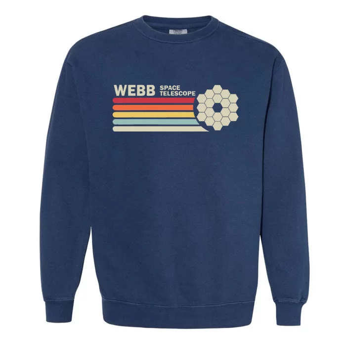 James Webb Space Telescope Retro Jwst Webb Telescope Garment-Dyed Sweatshirt