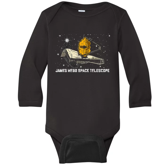 James Webb Space Telescope JWST Astronomy Astrophysics Baby Long Sleeve Bodysuit