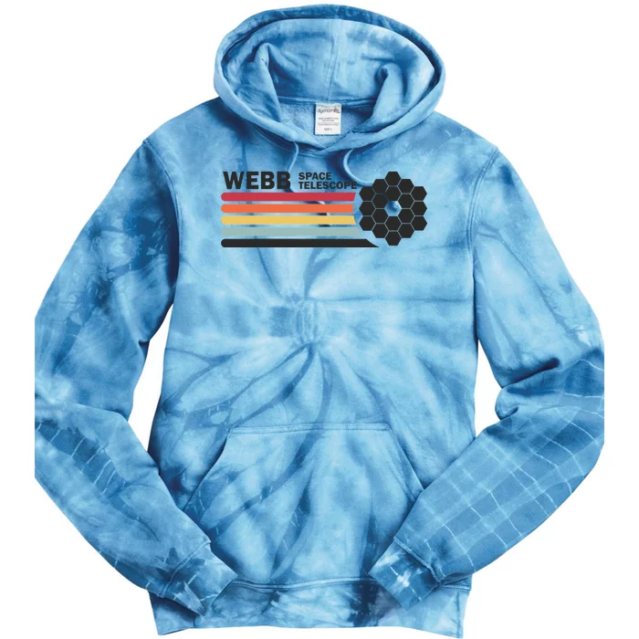 James Webb Space Telescope Retro JWST Webb Telescope Tie Dye Hoodie