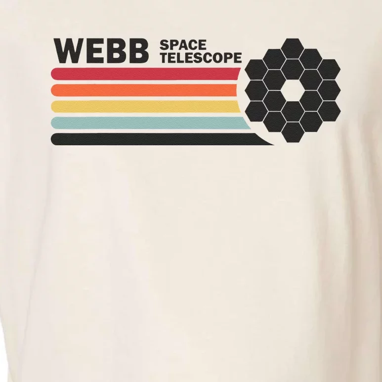 James Webb Space Telescope Retro JWST Webb Telescope Garment-Dyed Women's Muscle Tee