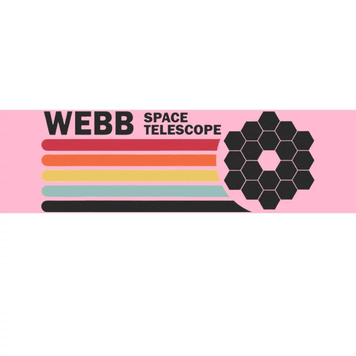 James Webb Space Telescope Retro JWST Webb Telescope Bumper Sticker