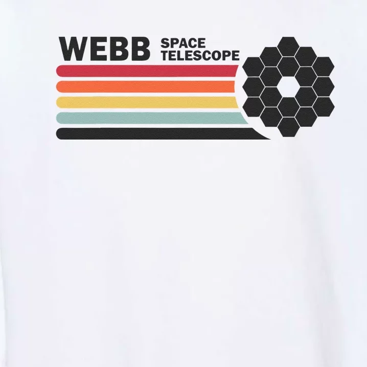 James Webb Space Telescope Retro JWST Webb Telescope Garment-Dyed Sweatshirt