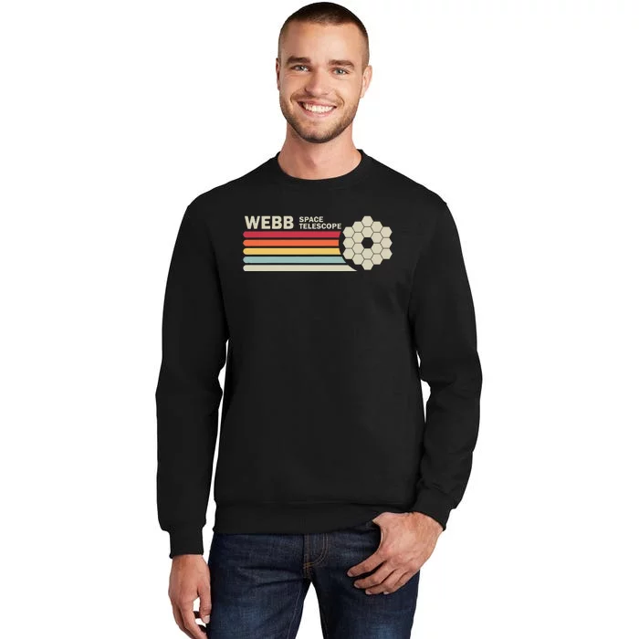 James Webb Space Telescope Retro Jwst Webb Telescope Tall Sweatshirt