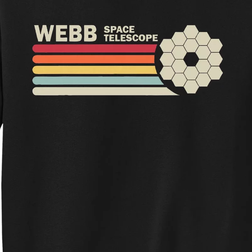 James Webb Space Telescope Retro Jwst Webb Telescope Tall Sweatshirt