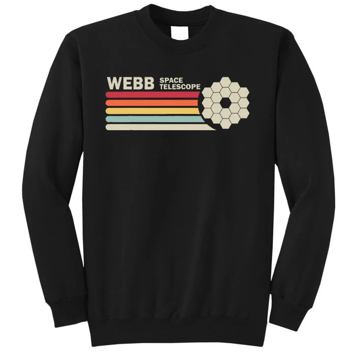 James Webb Space Telescope Retro Jwst Webb Telescope Tall Sweatshirt