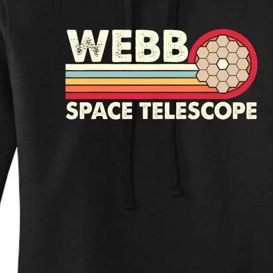 James Webb Space Telescope Retro JWST Webb Telescope Women's Pullover Hoodie