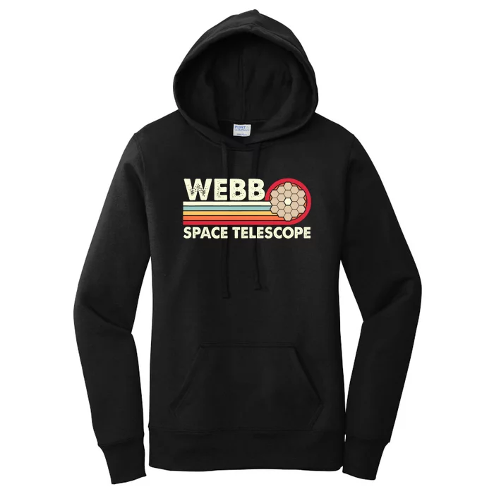 James Webb Space Telescope Retro JWST Webb Telescope Women's Pullover Hoodie