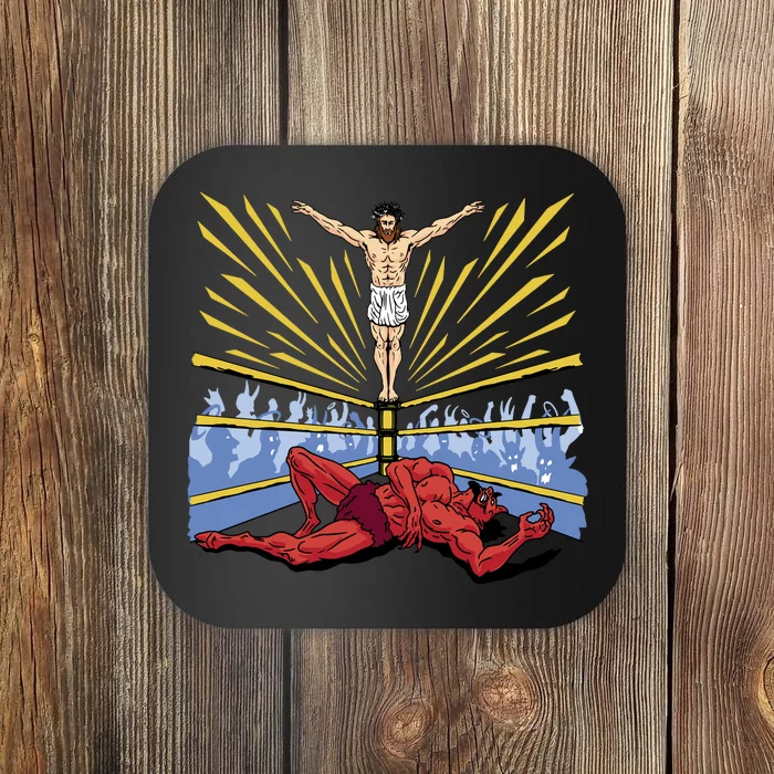 Jesus Wrestling Satan Coaster