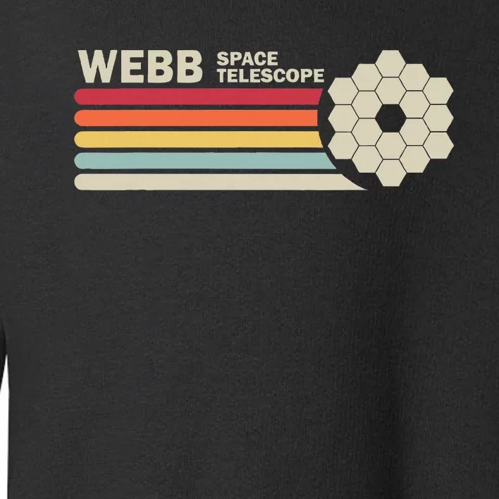 James Webb Space Telescope Retro Jwst Webb Telescope Toddler Sweatshirt