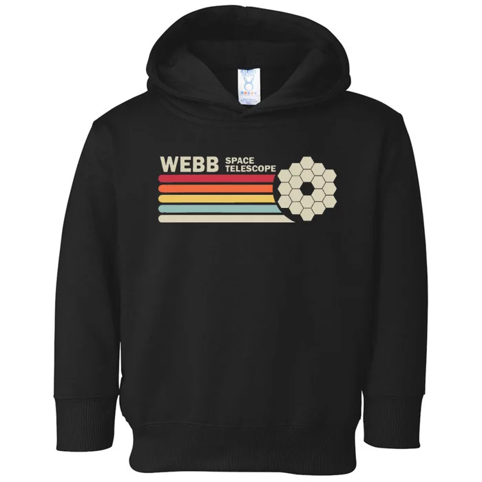 James Webb Space Telescope Retro Jwst Webb Telescope Toddler Hoodie