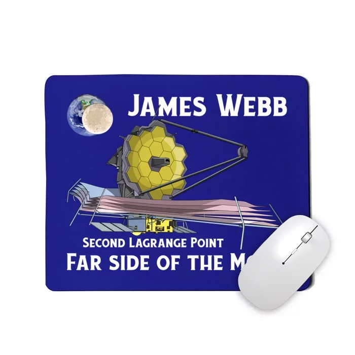 James Webb Space Telescope Moon Earth Second Lagrange Point Gift Mousepad