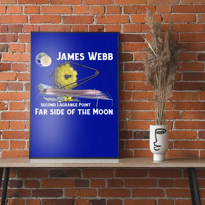 James Webb Space Telescope Moon Earth Second Lagrange Point Gift Poster