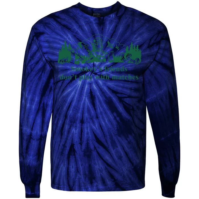 JohnB Wear Smokeys Friends Dont Play With Matches Tie-Dye Long Sleeve Shirt