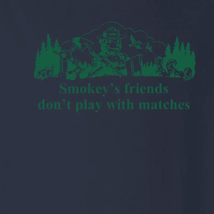 JohnB Wear Smokeys Friends Dont Play With Matches Toddler Long Sleeve Shirt