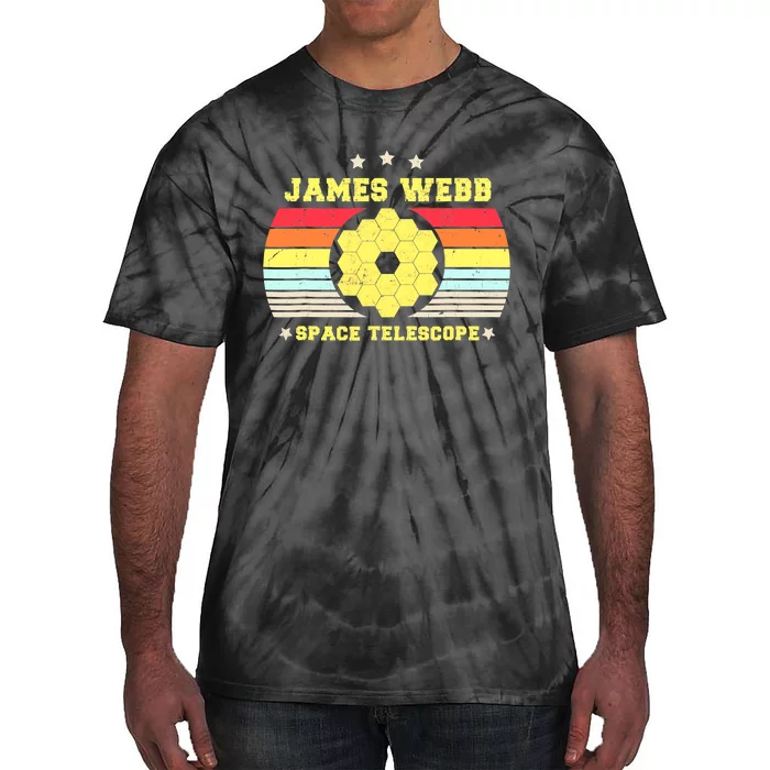 James Webb Space Telescope Retro JWST Vintage Webb Telescope Tie-Dye T-Shirt