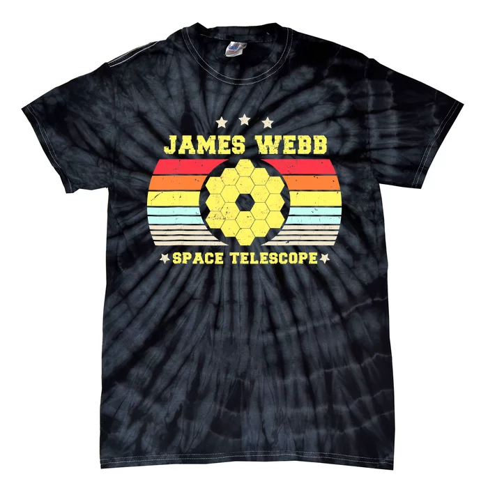 James Webb Space Telescope Retro JWST Vintage Webb Telescope Tie-Dye T-Shirt