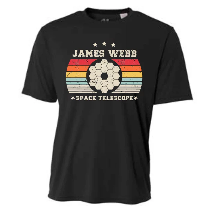 James Webb Space Telescope Retro Cosmic JWST Vintage Space Cooling Performance Crew T-Shirt