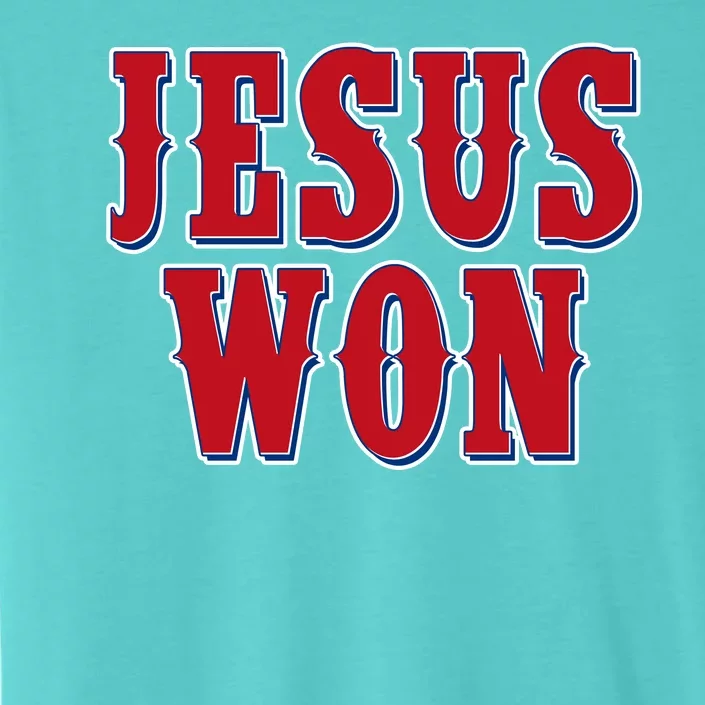 Jesus Won Texas Baseball Fan ChromaSoft Performance T-Shirt