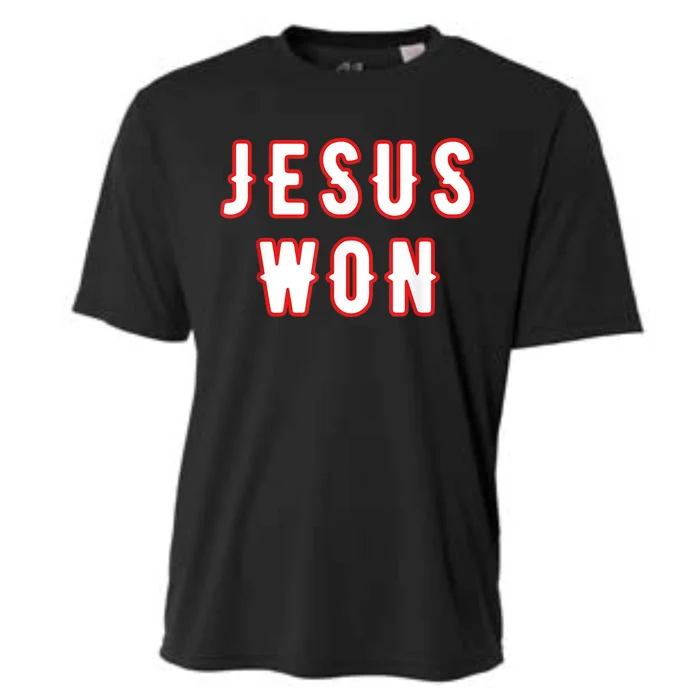 Jesus Won Texas Cooling Performance Crew T-Shirt