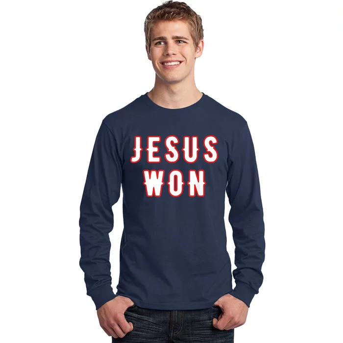 Jesus Won Texas Tall Long Sleeve T-Shirt