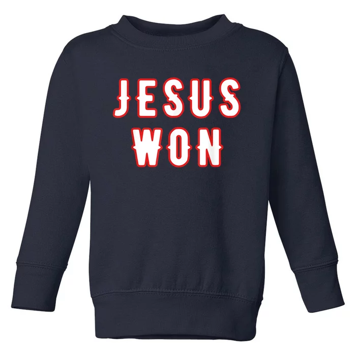 Jesus Won Texas Toddler Sweatshirt