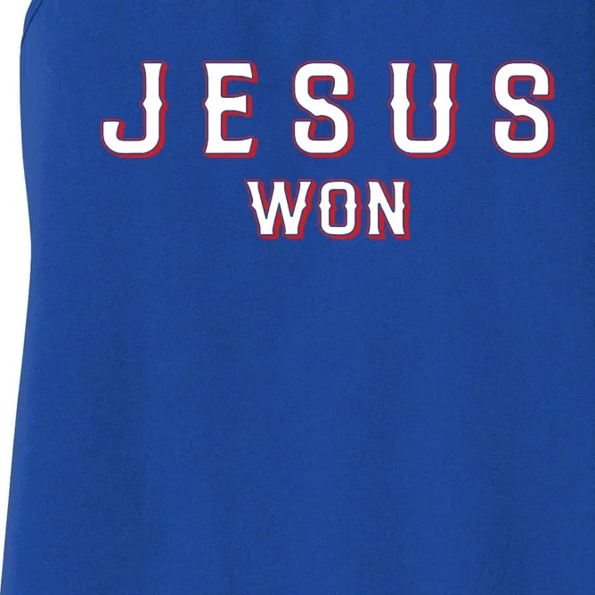 Jesus Won Texas Women's Racerback Tank