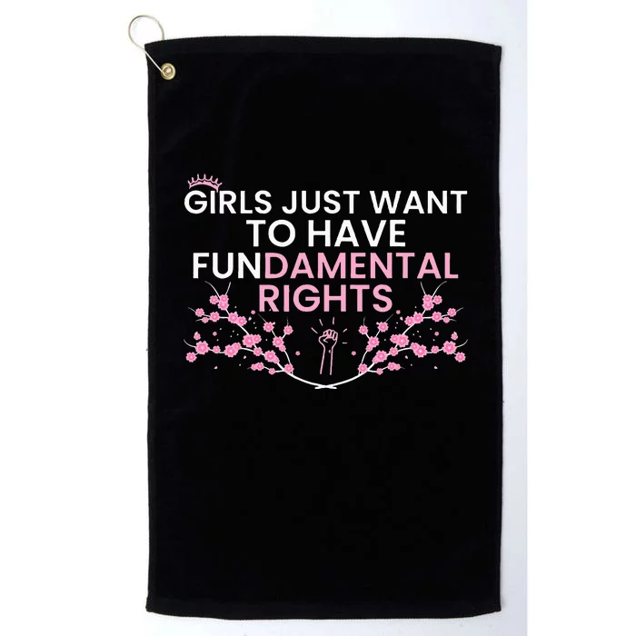 Just Want To Have Fundamental Rights Platinum Collection Golf Towel