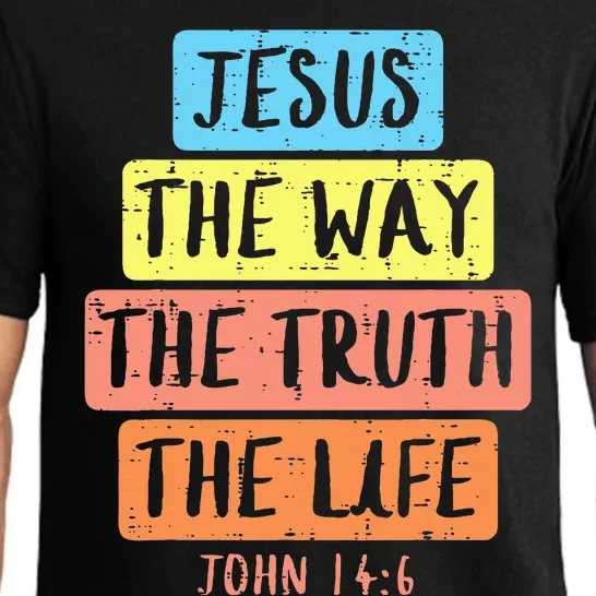 Jesus Way Truth Life John 146 Easter Religious Pajama Set