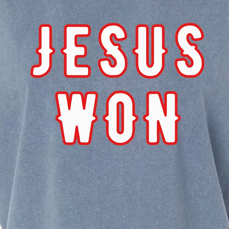 jesus won Texas Garment-Dyed Women's Muscle Tee